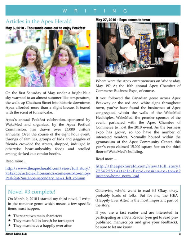 June 2010 Newsletter - Page 3